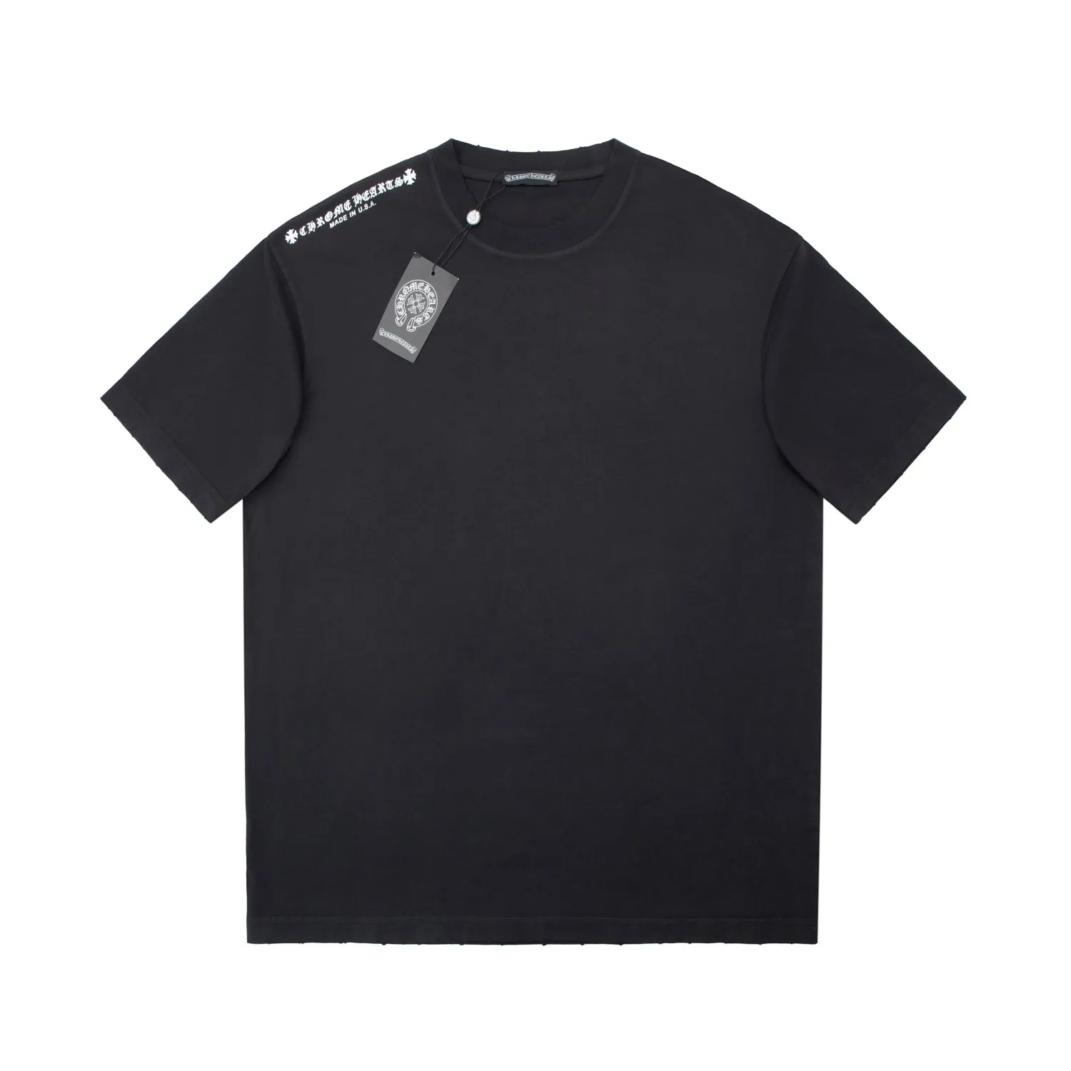 🅿️230 High quality ✨Cro❤✨🆕Classic logo letter pattern short sleeves. Official website synchronization, pure cotton fabric at the counter! Comfortable against the skin, durable and easy to wear, classic and simple logo design, meticulous original craftsmanship, customized 290G same vat dyed fabric, very comfortable to the touch, latest brick cabinet synchronization, OS off-shoulder version, fashionable and personalized, super versatile and good-looking, very suitable for both men and women, must-have style, tag, collar label, washed wheat, complete with three labels, black, gray, 2️⃣ colors S M L XL